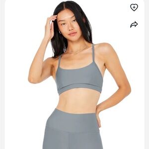 Alo Yoga Airlift Intrigue Bra in Steel Blue